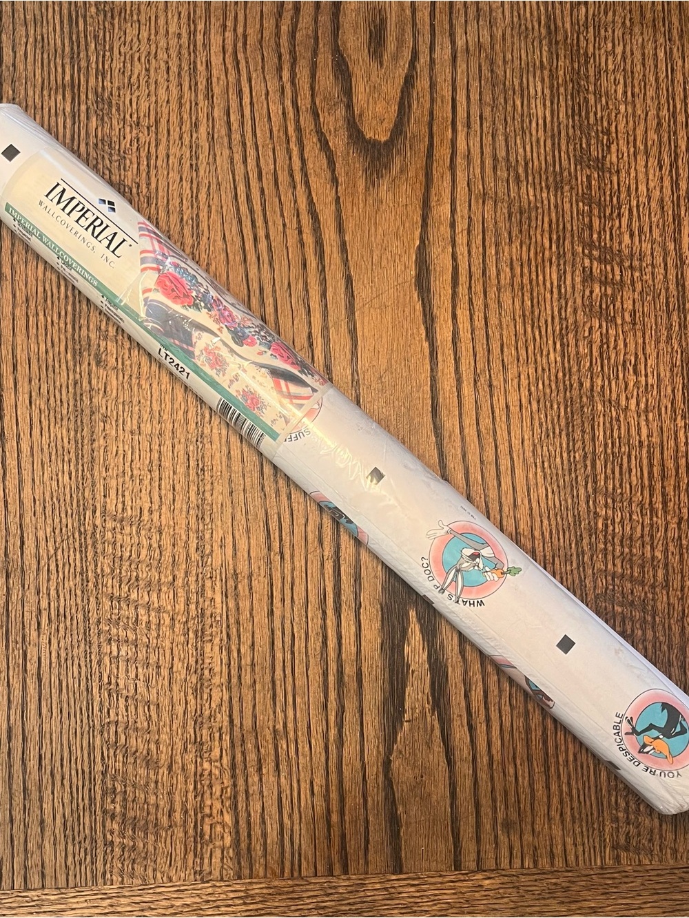 Looney Toons Wallpaper VTG NWT Taz Daffy Bugs Sylvester Tweety 90s Warner Bros